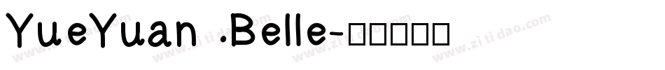 YueYuan Belle字体转换